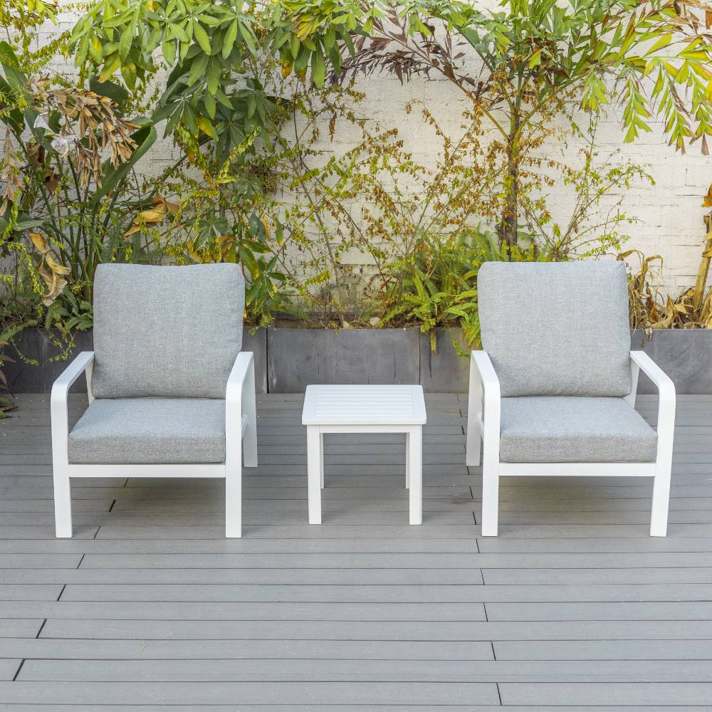 Bondi 3 Piece Lounge - White image 0