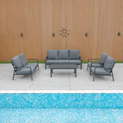 Bondi 5 Piece Lounge - Gunmetal image 0