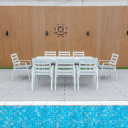 Bondi 9 Piece Dining - White image 0
