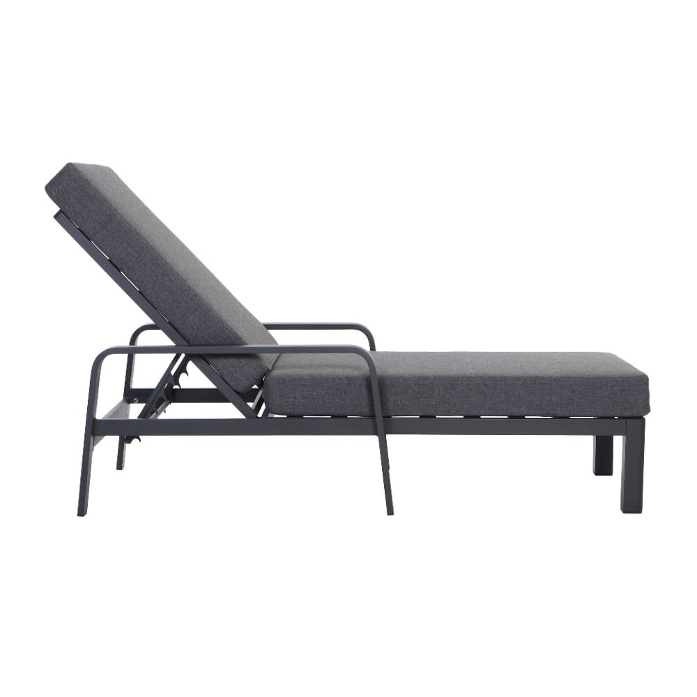 Bondi Sun Lounge with Cushion - Gunmetal image 18