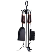 Forge Mahogany 4 Piece Fire Tool Set image 0