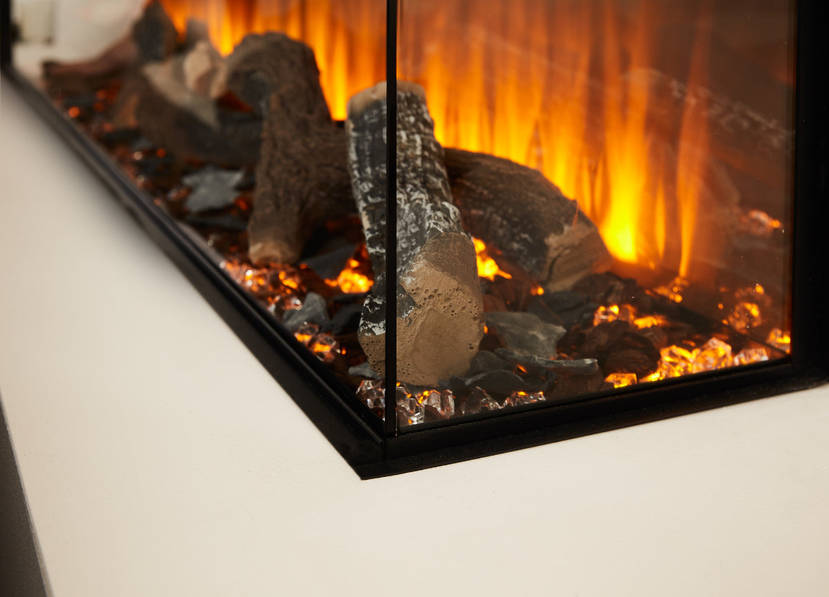 New Forest 1600 Electric Fire with Deluxe Real Logs image 4