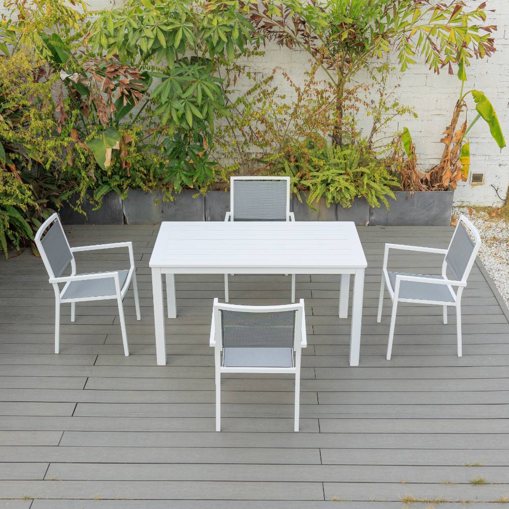 Noosa 5 Piece Dining (140/76) - White image 2
