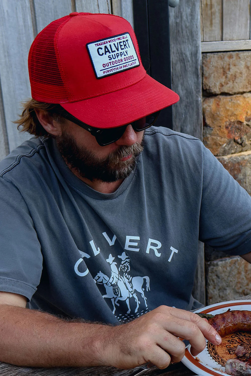 Smokin Red Structured Trucker Cap