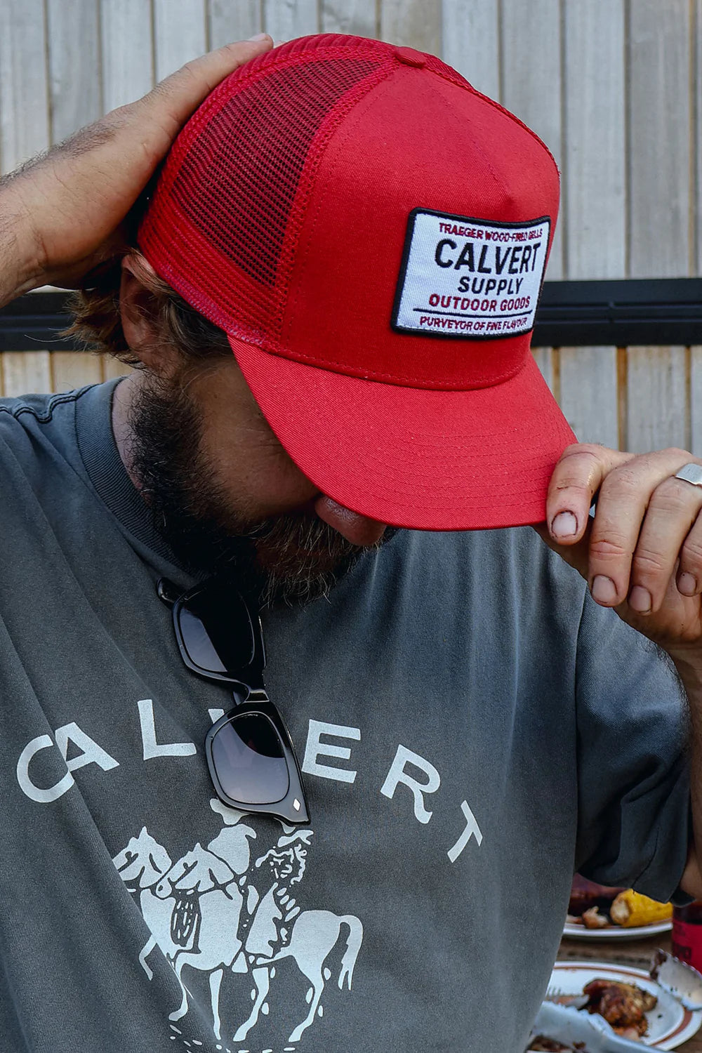 Smokin Red Structured Trucker Cap