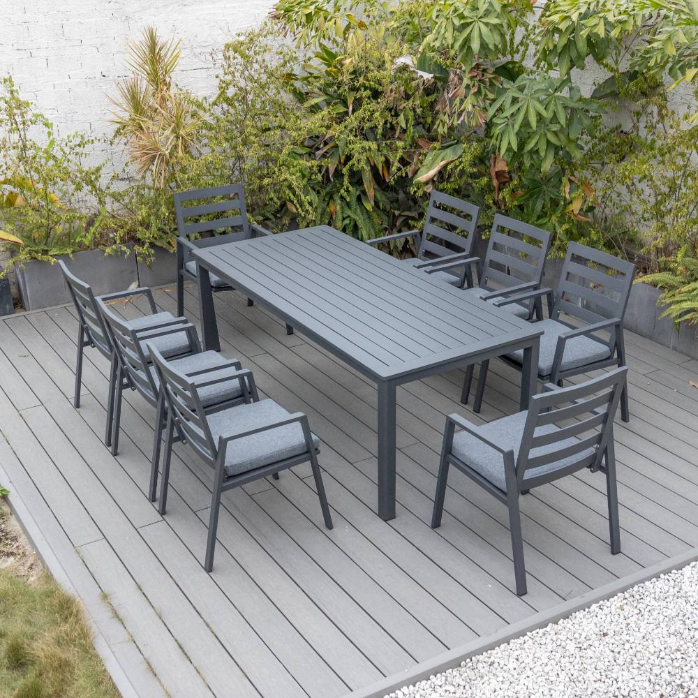 Bondi 9 Piece Dining - Gunmetal image 4