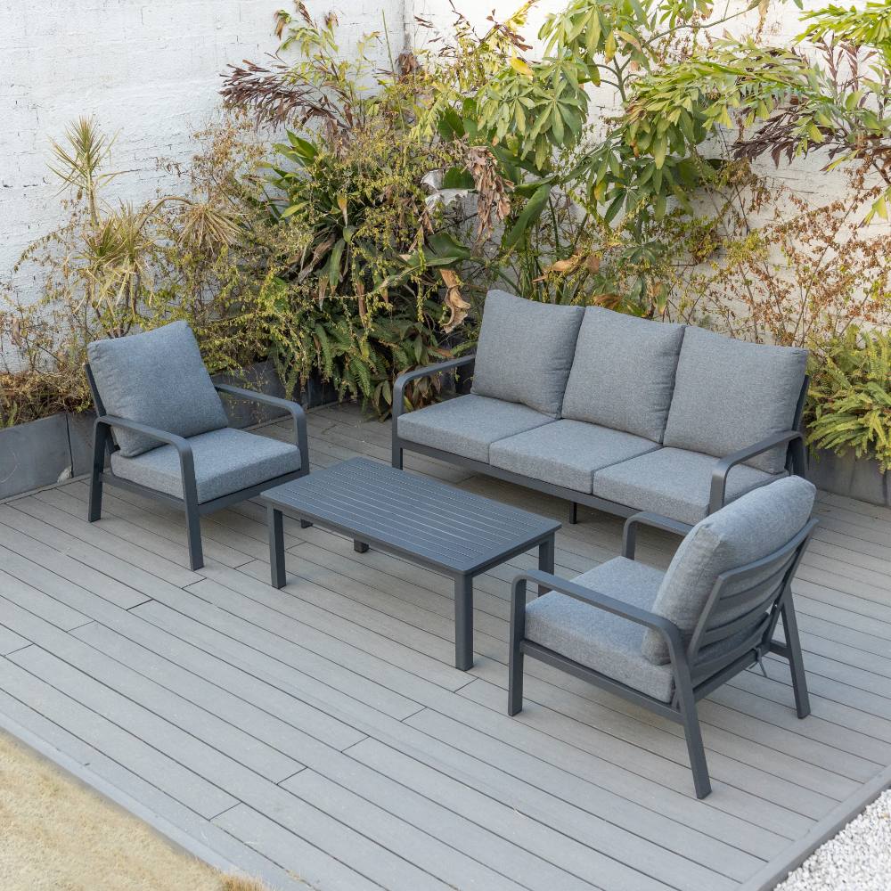 Bondi Triple 4 Piece Lounge - Gunmetal image 3