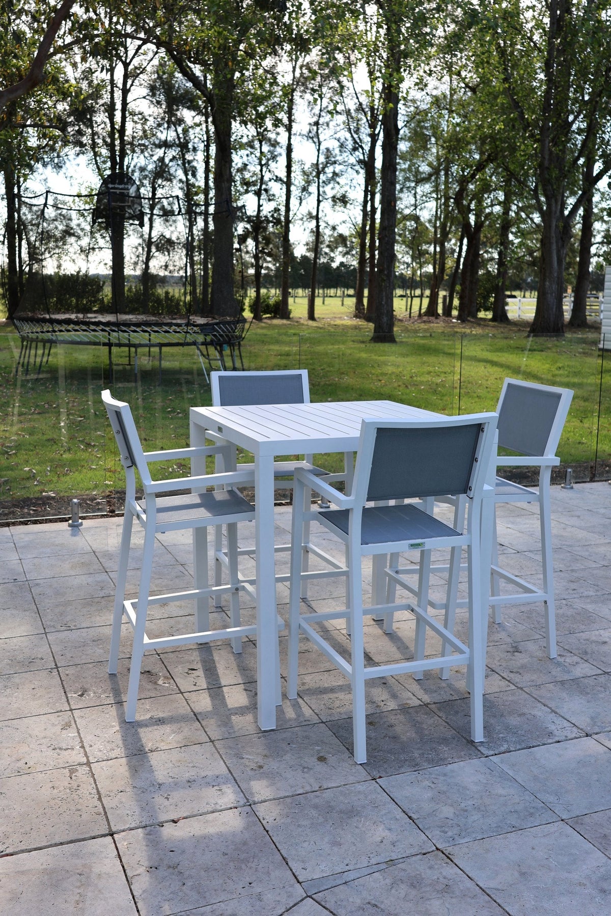 Noosa 5 Piece Bar Setting - White