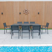 Noosa 9 Piece Dining - Gunmetal image 0