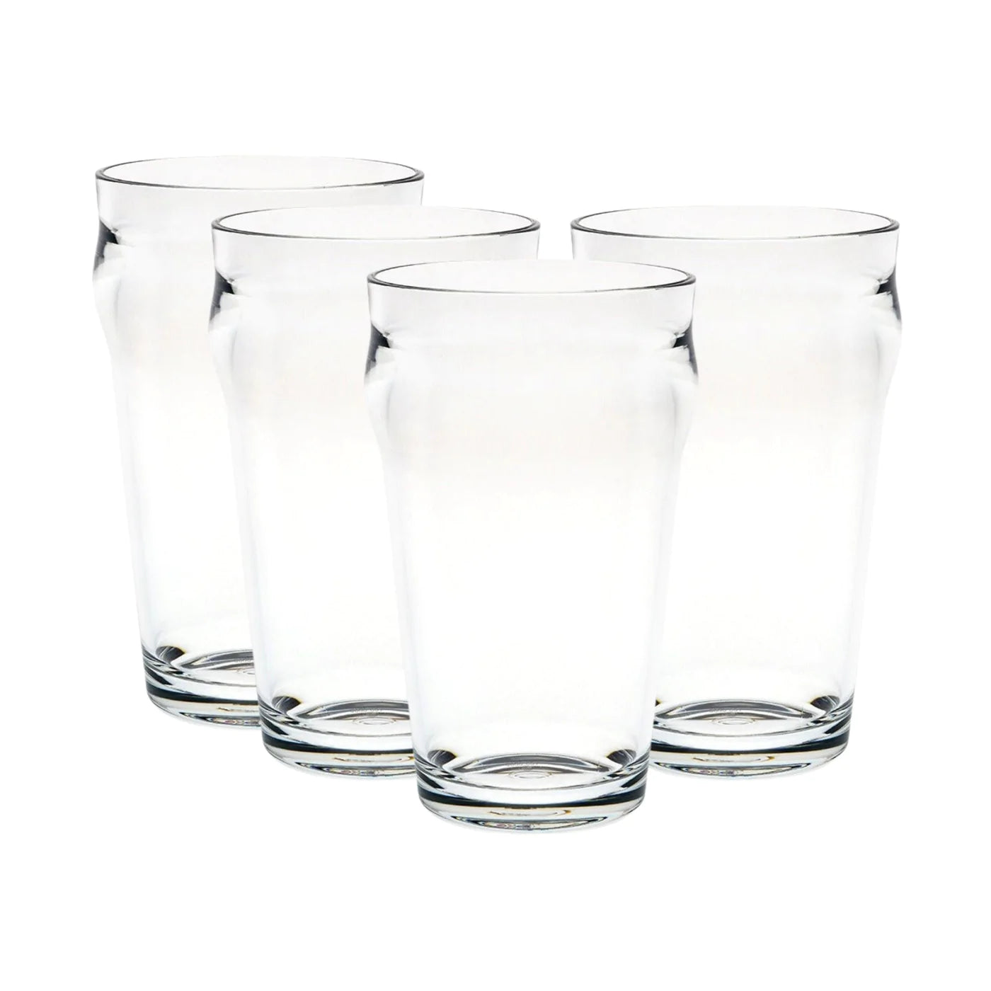 Unbreakable Nonic Beer Glass Certifed 570Ml - Set Of 4 image 1