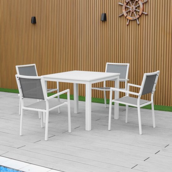 Noosa 5 Piece Dining - White image 3