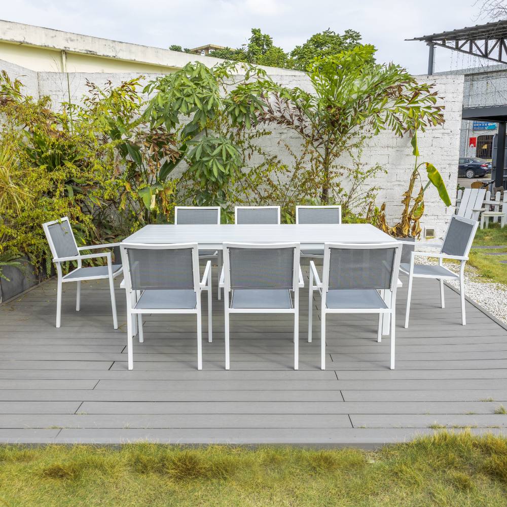 Noosa 9 Piece Dining - White image 0