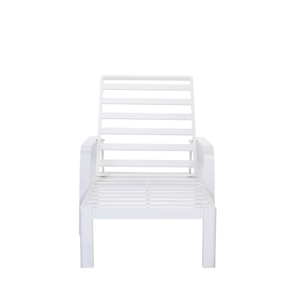 Bondi Sun Lounge with Cushion - White image 6