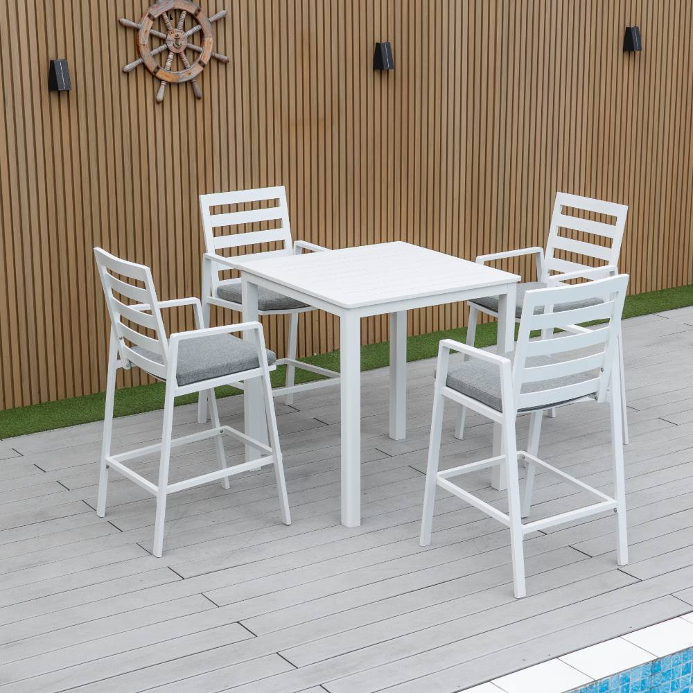 Bondi 5 Piece Square Bar - White image 3