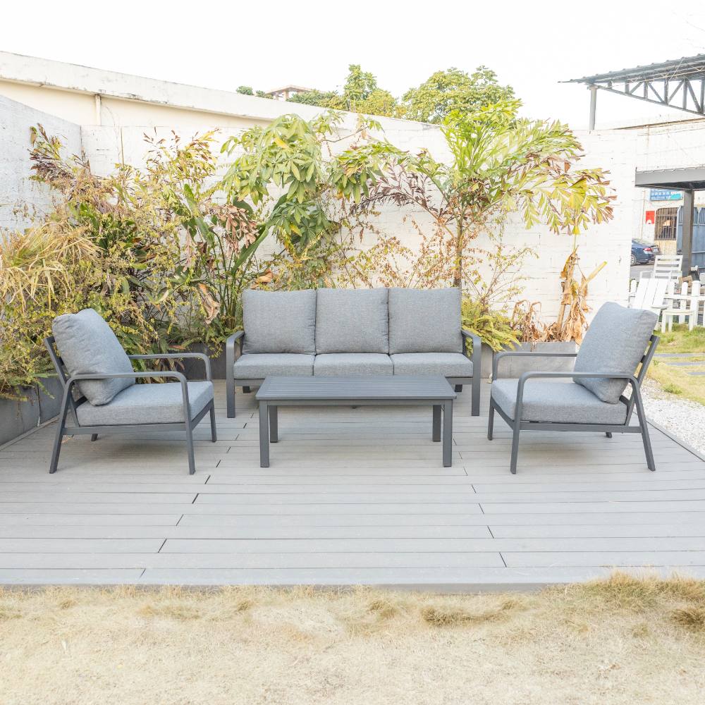 Bondi Triple 4 Piece Lounge - Gunmetal image 2