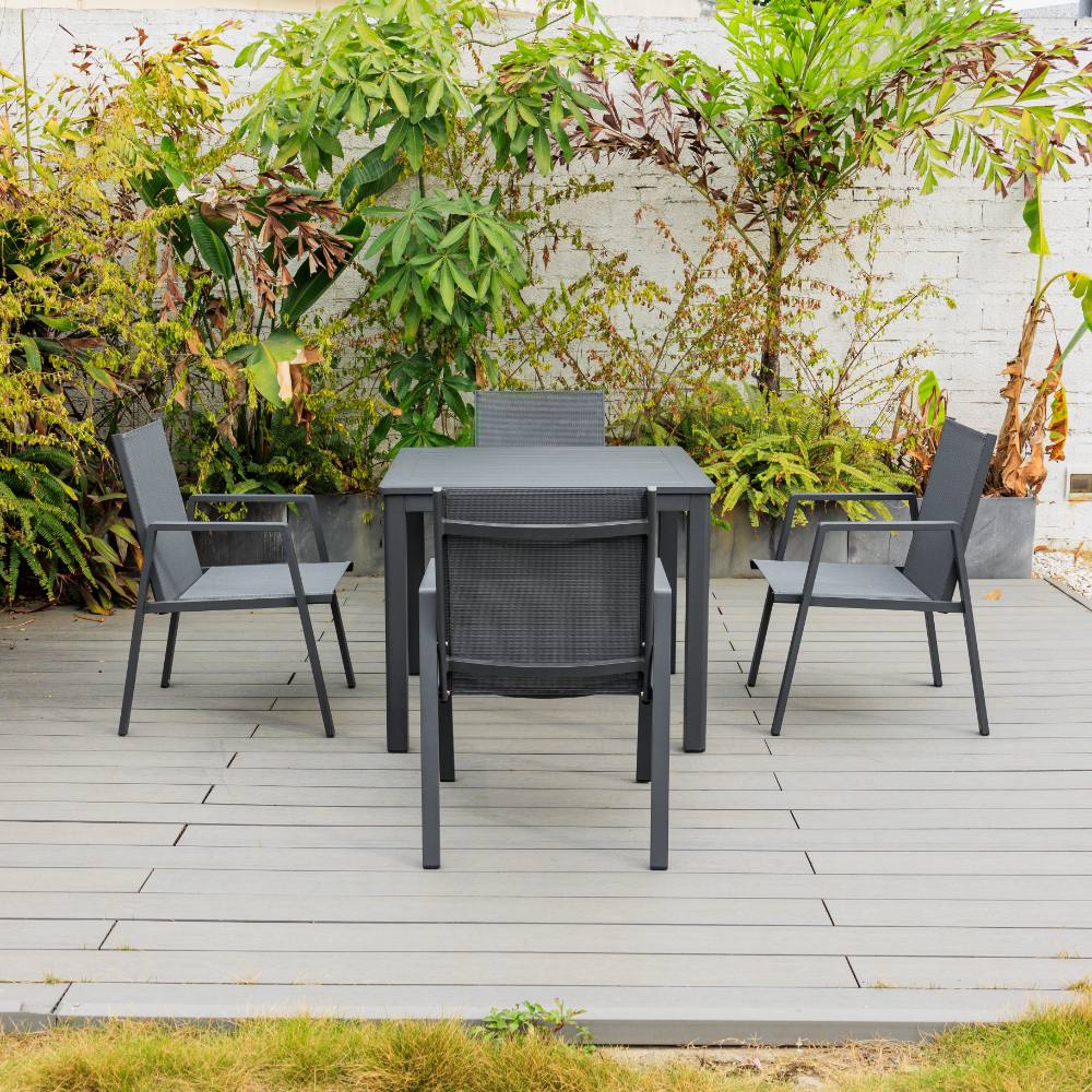Bondi Sling 5 Piece Dining - Gunmetal image 0