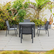Bondi Sling 5 Piece Dining - Gunmetal image 0