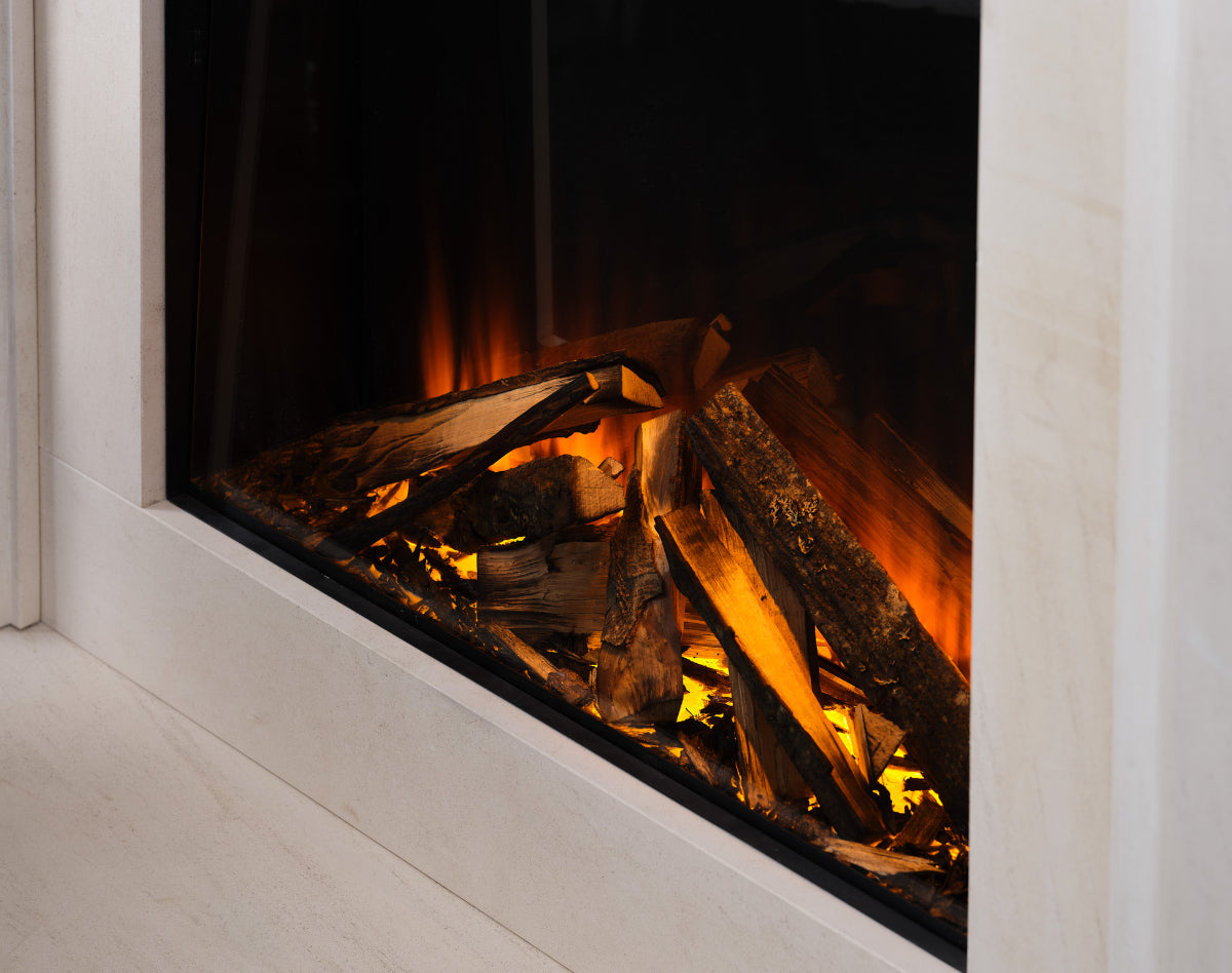 New Forest 650SQ Electric Fire with deluxe Real Logs image 5