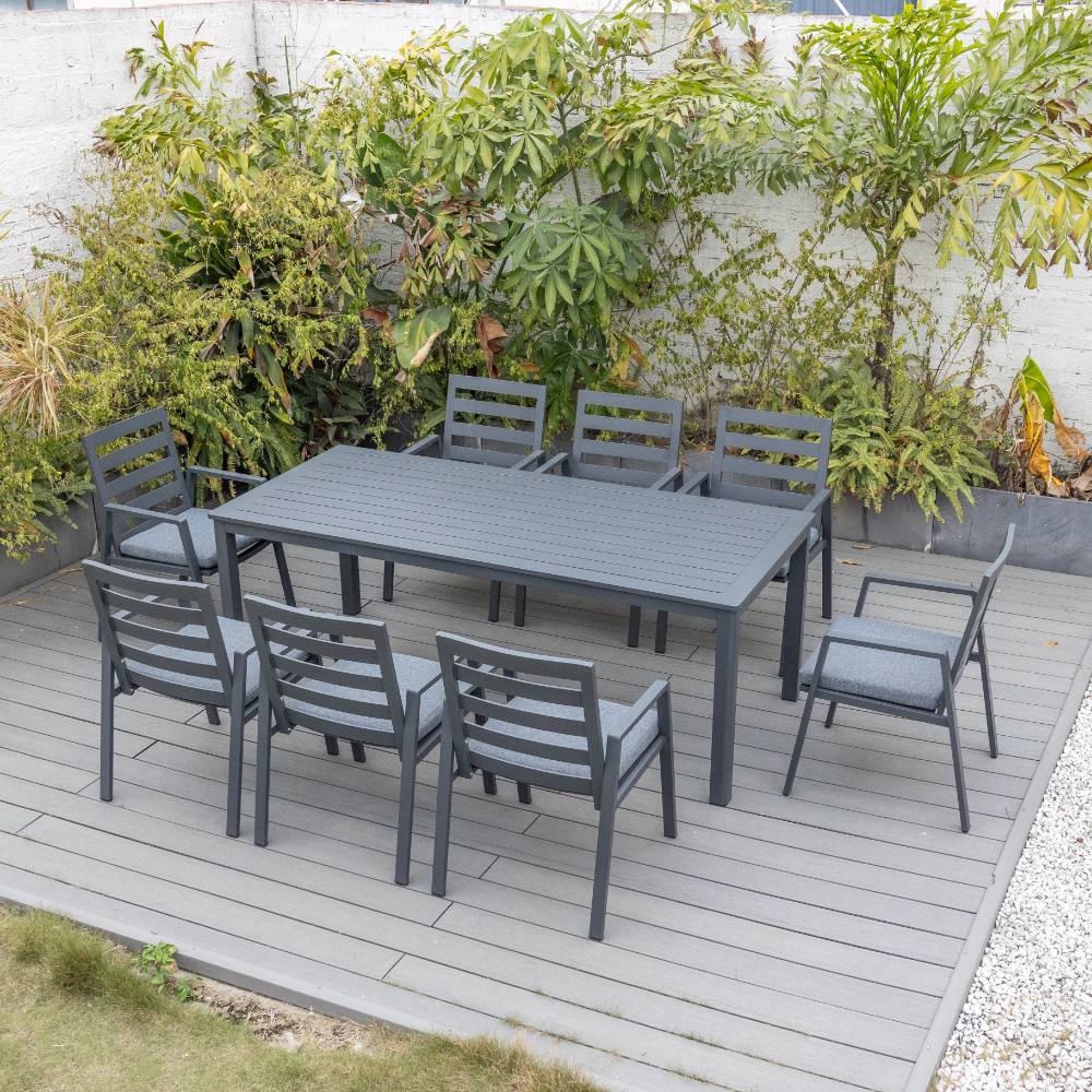 Bondi 9 Piece Dining - Gunmetal image 2