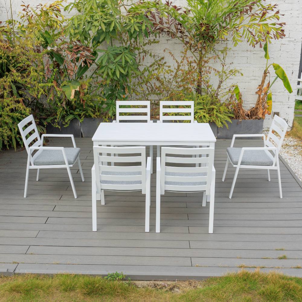 Bondi 7 Piece Dining (140/76) - White image 2