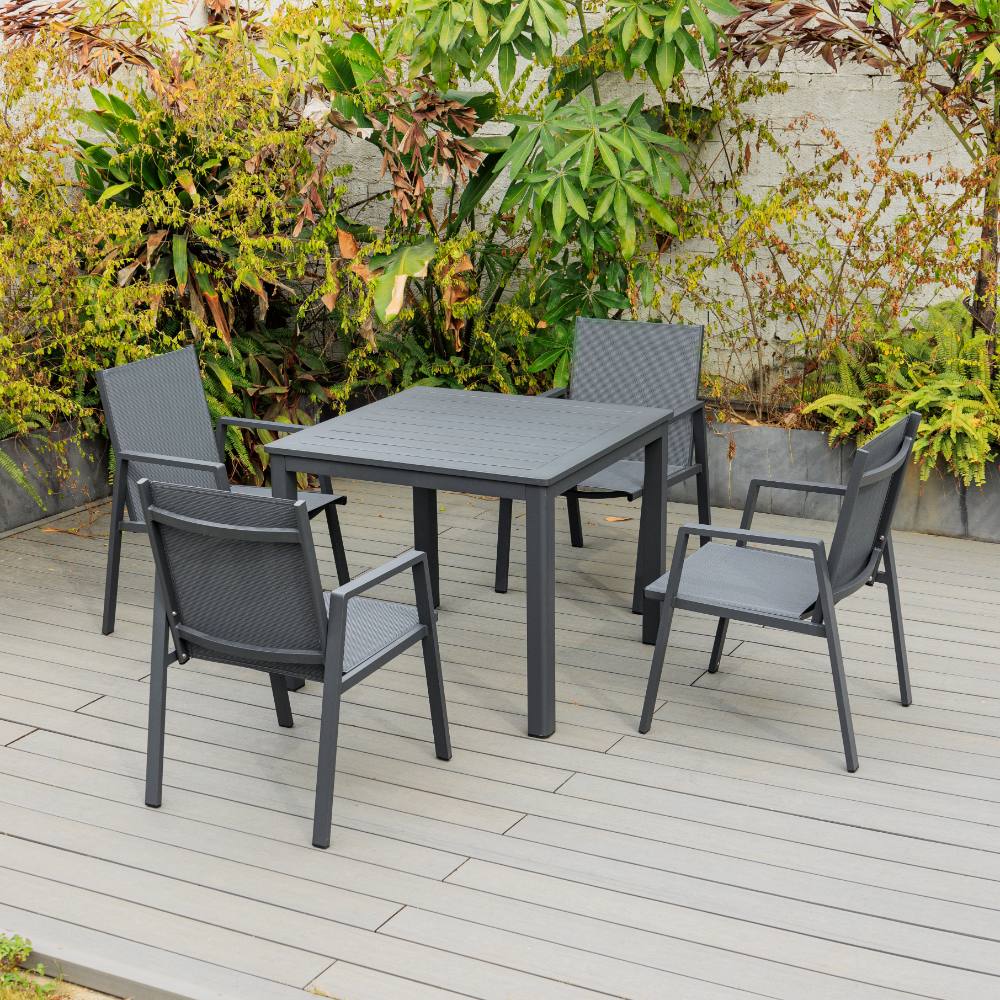 Bondi Sling 5 Piece Dining - Gunmetal image 2