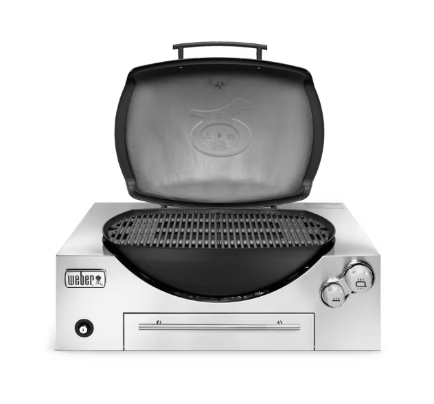 Weber Built-in Q Premium (Q3600 - Classic 2nd Gen) Gas BBQ Black (NG) image 1