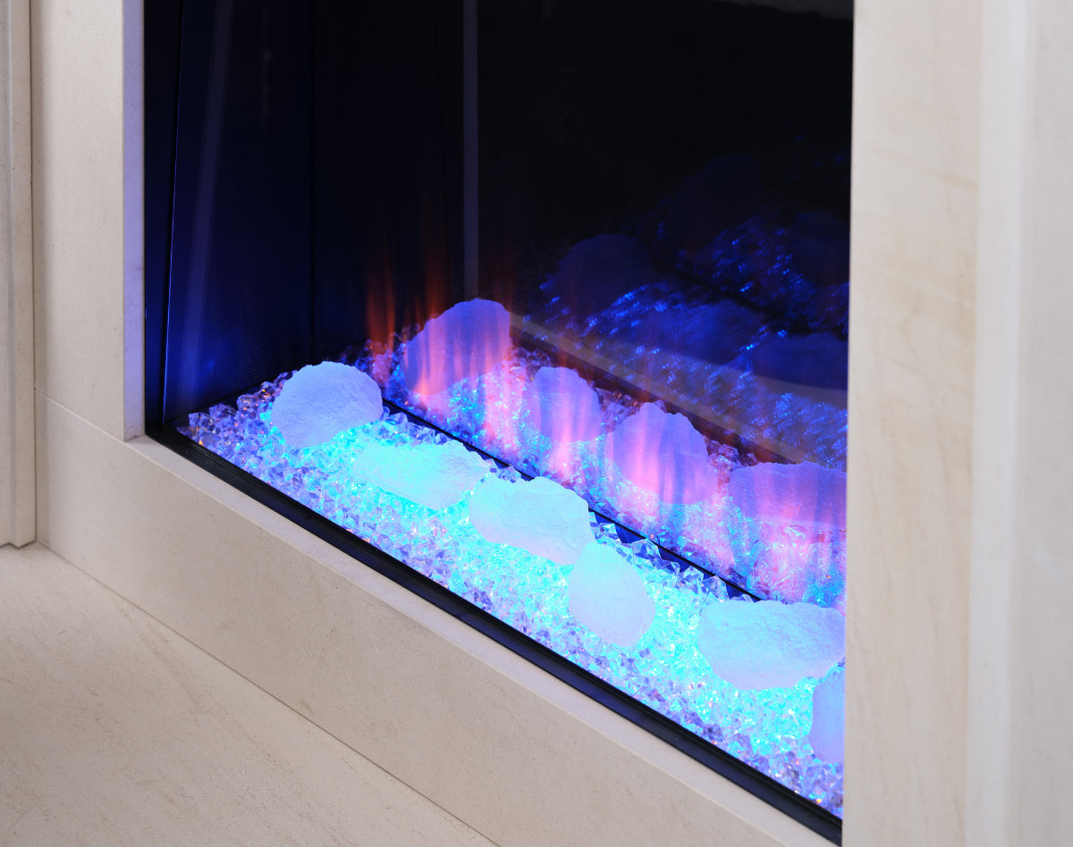 New Forest 650SQ Electric Fire with deluxe Real Logs image 3