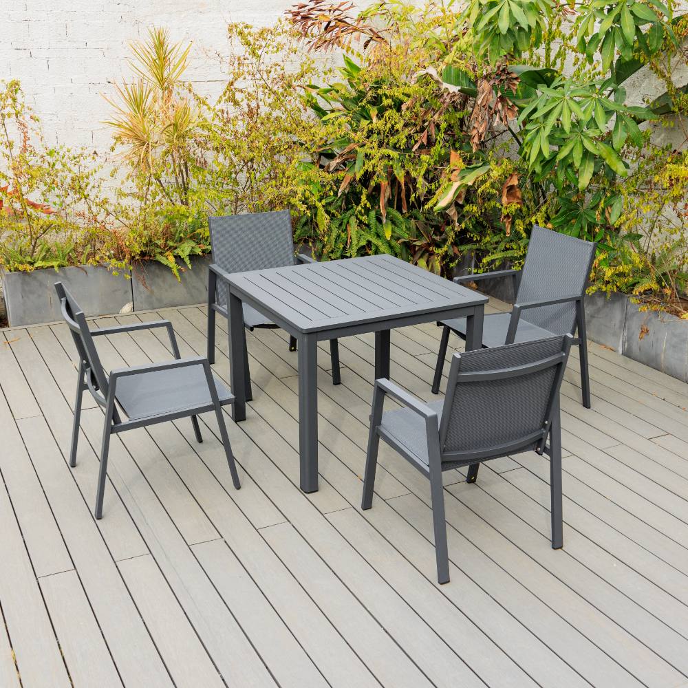 Bondi Sling 5 Piece Dining - Gunmetal image 1