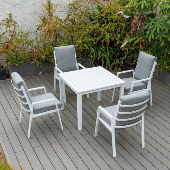 Bondi Highback 5-Piece Dining - White image 4