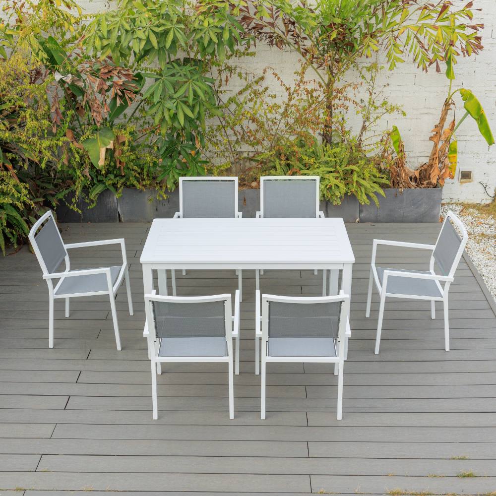 Bondi Sling 7 Piece Dining (140/76) - White image 0