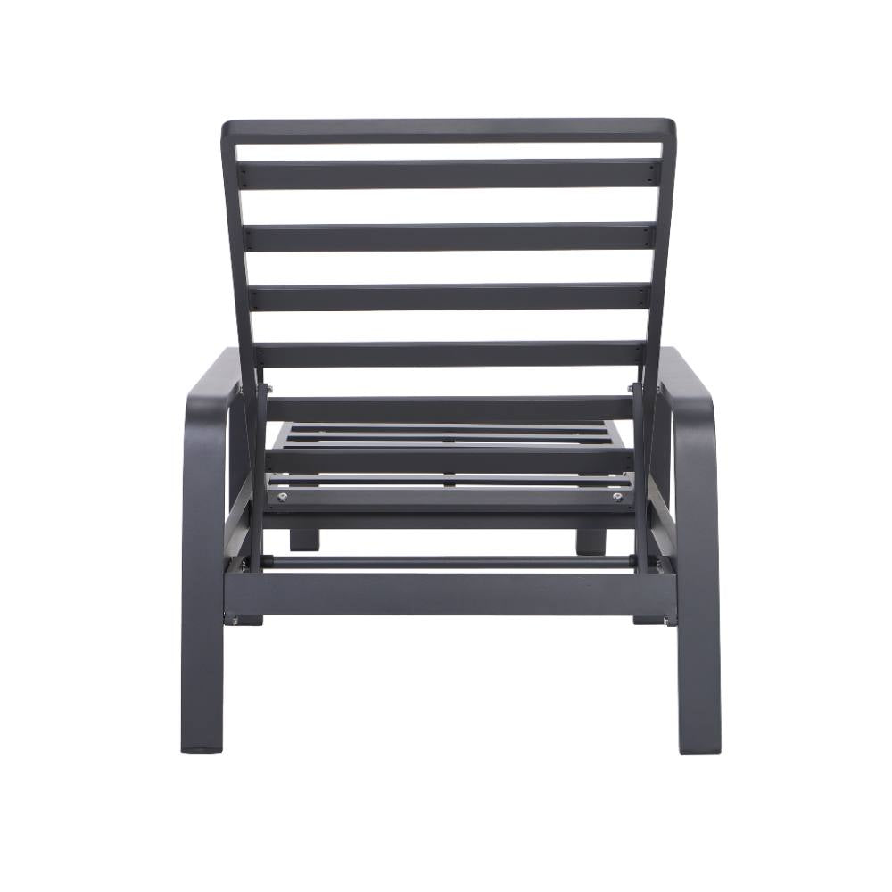 Bondi Sun Lounge with Cushion - Gunmetal image 24