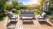 Noosa Triple 4-Piece Lounge - Gunmetal - supplier product photo, view 2