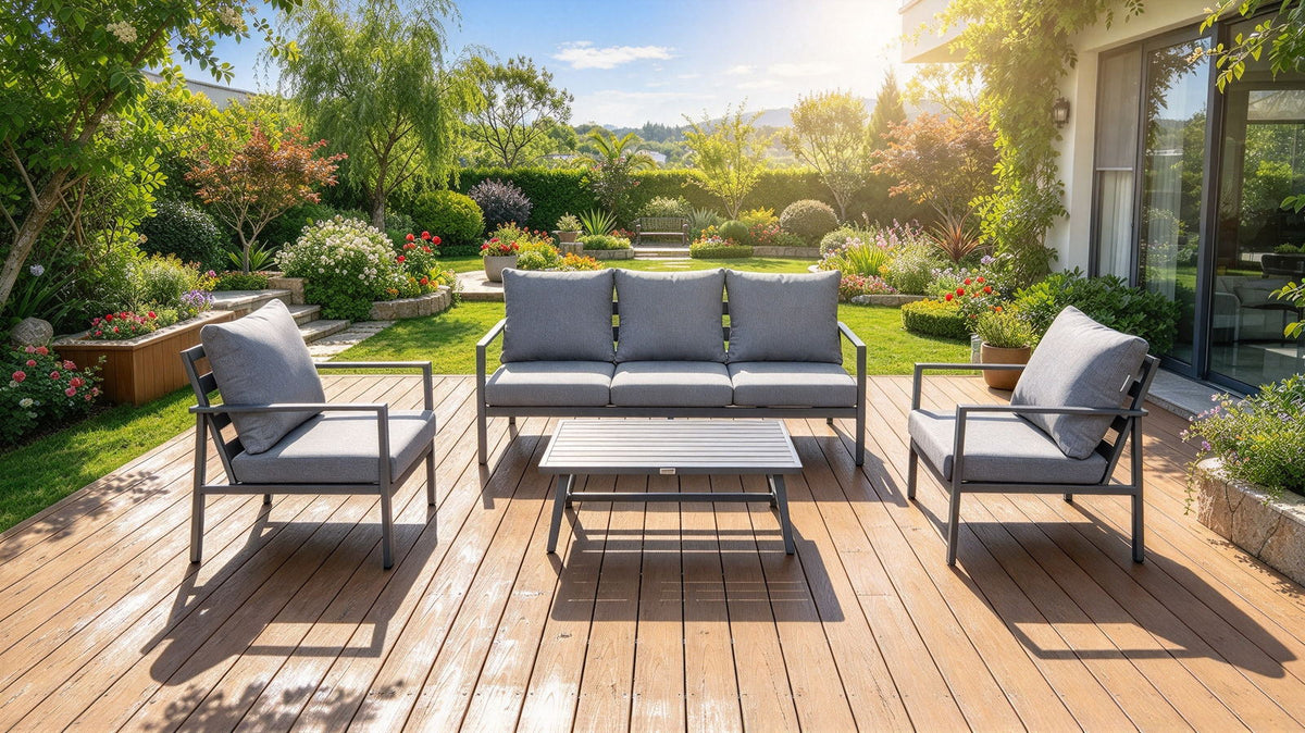 Noosa Triple 4-Piece Lounge - Gunmetal - supplier product photo, view 2