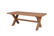 Alexander Teak Timber Dining Table 220 x 100 image 0