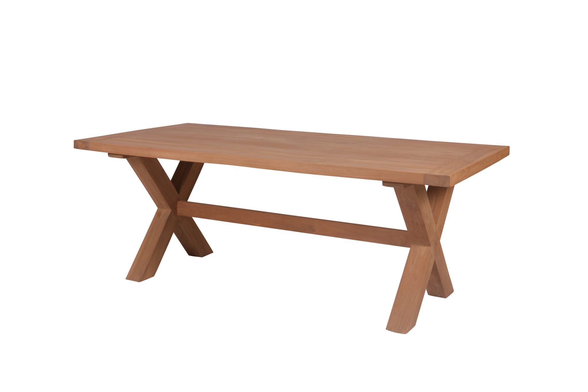 Alexander Teak Timber Dining Table 220 x 100 image 0