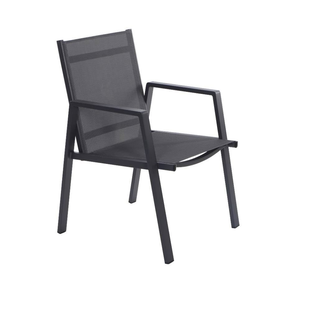 Bondi Sling 7 Piece Dining (160/93) - Gunmetal image 7
