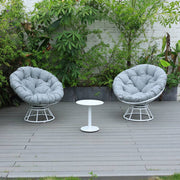 Bondi 3 Piece Swivel Balcony Set - White image 0