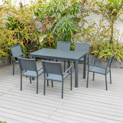 Noosa 7 Piece Dining (140/76) - Gunmetal image 0