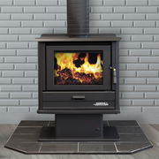 Arrow 1800 Metallic Black Freestanding Wood Heater image 0