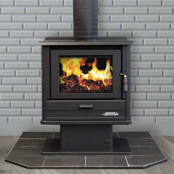 Arrow 1800 Metallic Black Freestanding Wood Heater image 0