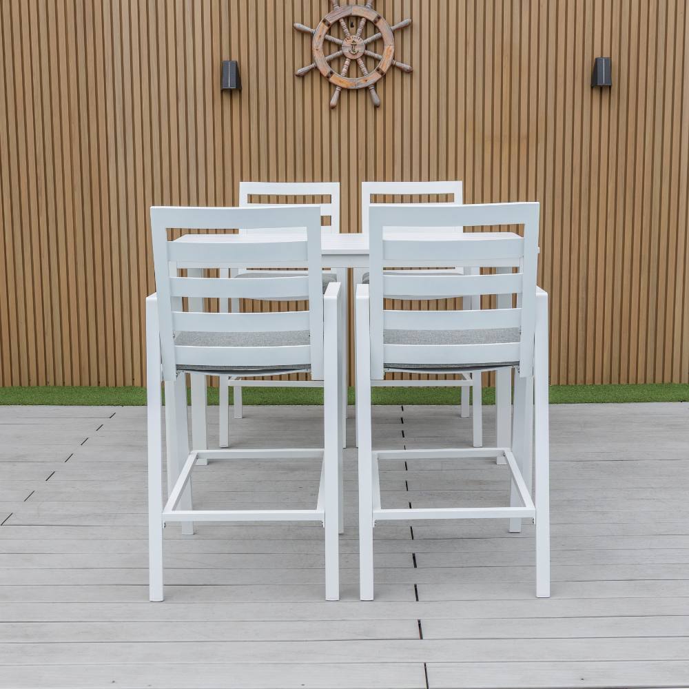 Bondi 5 Piece Bar (140/73) - White image 3