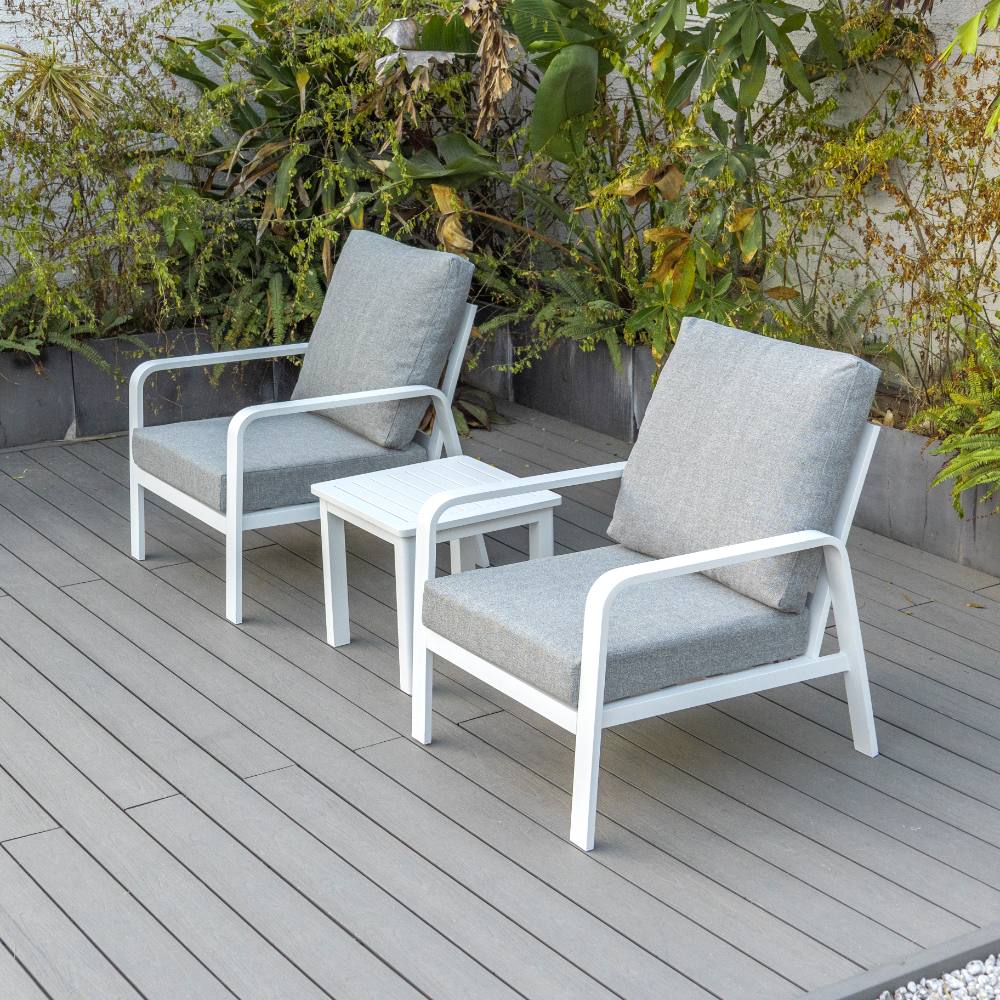 Bondi 3 Piece Lounge - White image 3