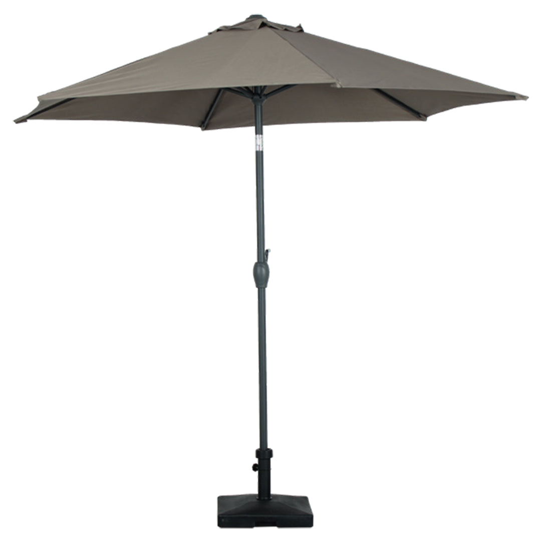 Porch Hexagonal 2700 Umbrella - Taupe - Gunmetal image 0