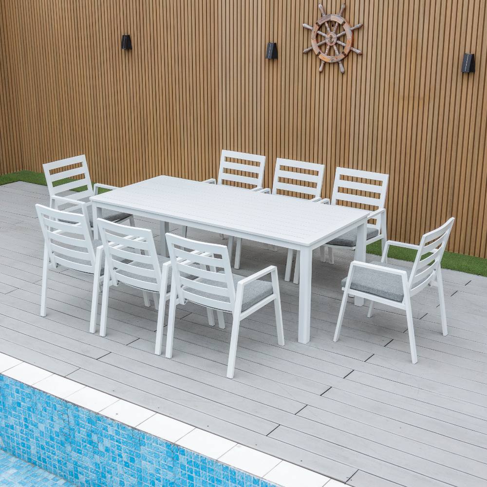 Bondi 9 Piece Dining - White image 3