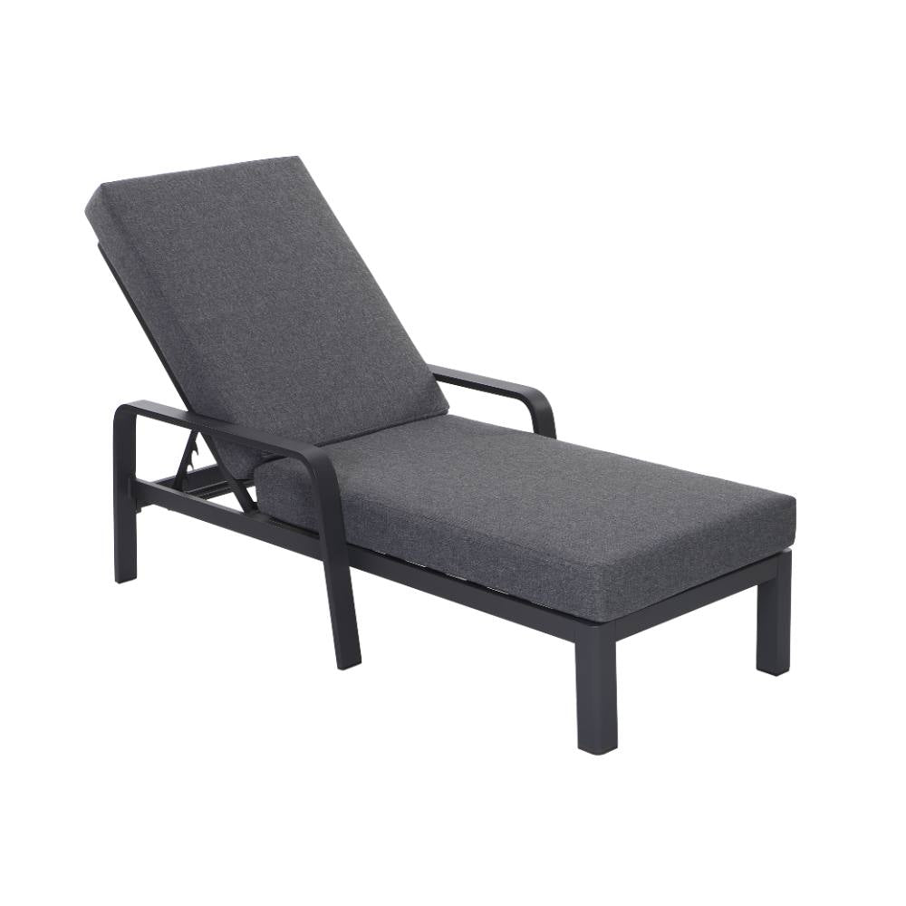 Bondi Sun Lounge with Cushion - Gunmetal image 0