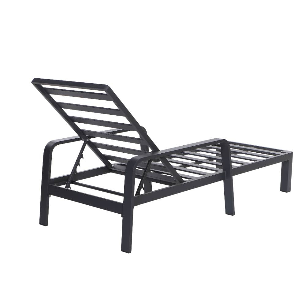 Bondi Sun Lounge with Cushion - Gunmetal image 26