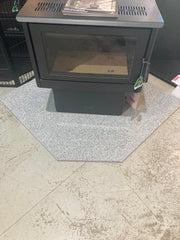 Granite Slab Hearth 1200x1200 Corner Speckled Grey image 0