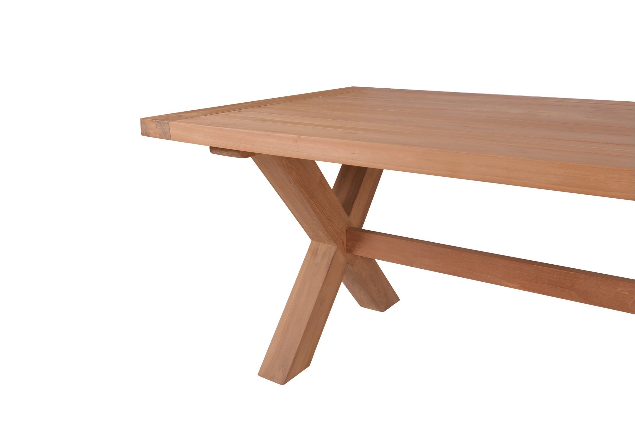 Alexander Teak Timber Dining Table 220 x 100 image 2