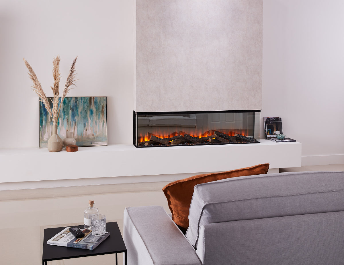 New Forest 1600 Electric Fire with Deluxe Real Logs image 0