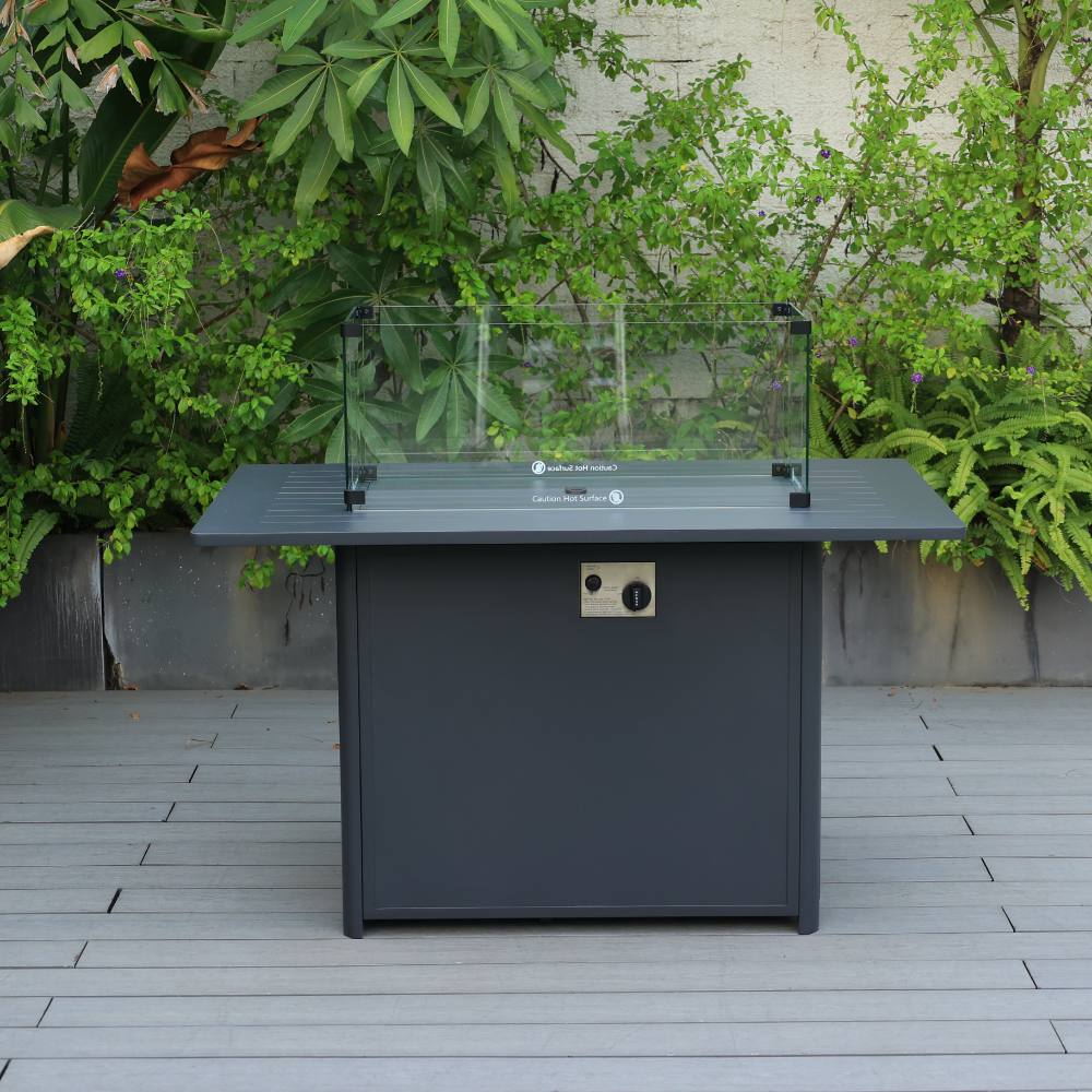 Bondi Gas Fire Pit Coffee Table - Gunmetal image 1